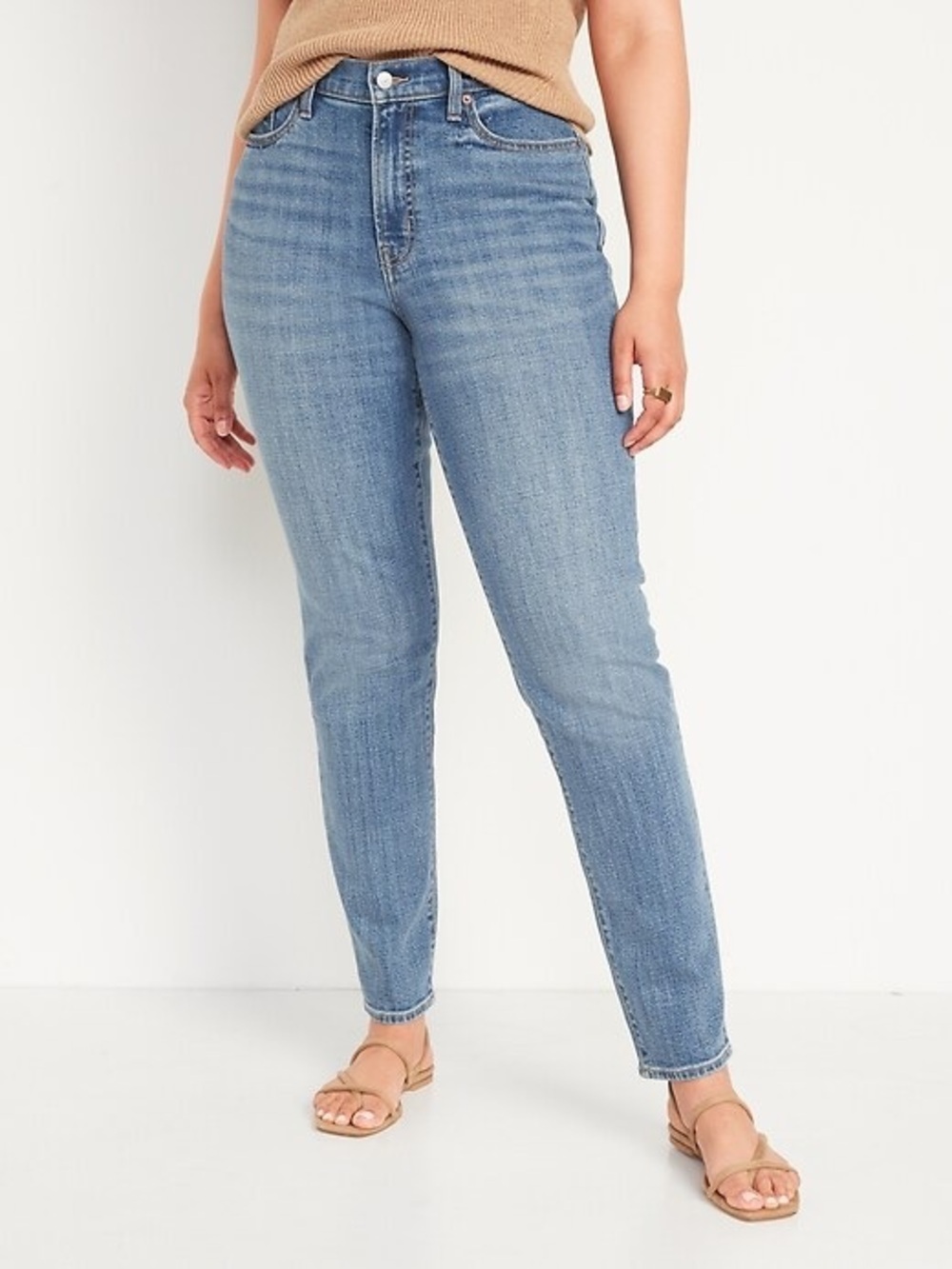 Old Navy O.G. Straight Classic High-Rise Light Blue Women's Jeans